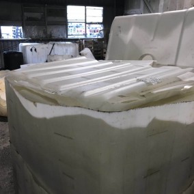 HDPE ถัง ขวด รีไซเคิล  หรือผ่านการทำความสะอาดและบด