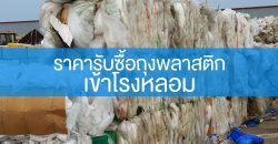 ราคารับซื้อถุงพลาสติก เข้าโรงหลอม